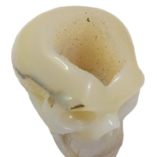Load image into Gallery viewer, Agate Druzy Geode Skull #168