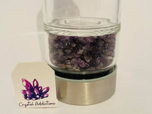 Load image into Gallery viewer, Amethyst Chip Water Bottle