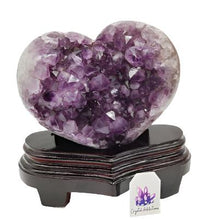 Load image into Gallery viewer, Amethyst Geode Cluster Heart XL # 99
