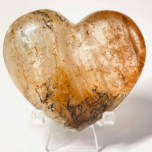 Load image into Gallery viewer, Dendritic Fire Quartz Heart # 132 P.I