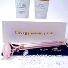 Load image into Gallery viewer, Electric Rose Quartz Face Massager