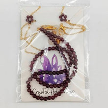 Load image into Gallery viewer, Garnet Beaded Glasses Chain
