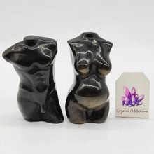 Load image into Gallery viewer, Golden Sheen Obsidian God + Goddess Set