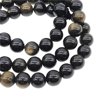 Load image into Gallery viewer, Golden Sheen Obsidian Bracelet