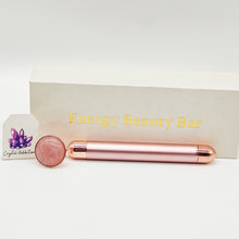 Load image into Gallery viewer, Electric Rose Quartz Face Massager