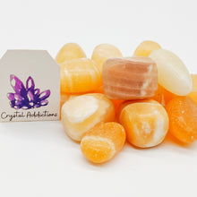 Load image into Gallery viewer, Orange Calcite Tumble