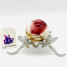 Load image into Gallery viewer, Silver XL Dragonfly Sphere Holder