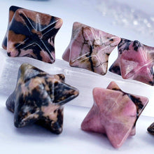 Load image into Gallery viewer, Rhodonite Merkaba Small