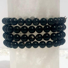 Load image into Gallery viewer, Silver Sheen Obsidian Bracelet