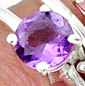 Load image into Gallery viewer, Amethyst Stackable Ring