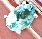 Load image into Gallery viewer, Aquamarine Stackable Ring