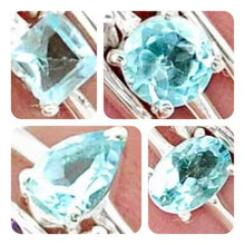 Load image into Gallery viewer, Aquamarine Stackable Ring