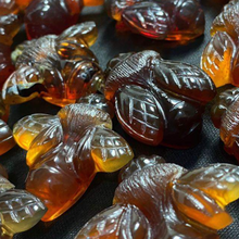 Load image into Gallery viewer, Amber Hand Carved Bee