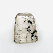 Load image into Gallery viewer, Black Tourmalated Quartz Cabochon # 37