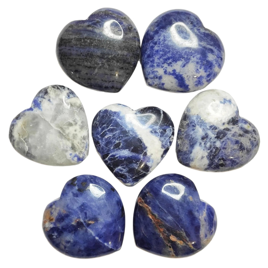 Sodalite Medium Hearts