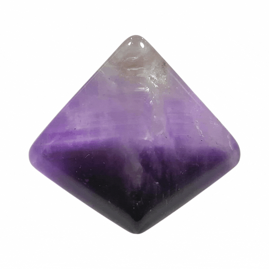 Chevron Amethyst Pyramid # 121