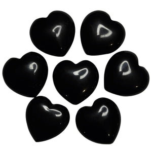 Black Obsidian Medium Hearts