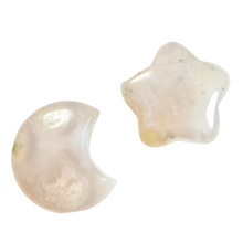 Load image into Gallery viewer, Flower Agate Star &amp; Moon Set
