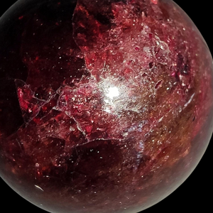 Garnet Sphere with Star # 177