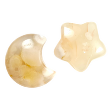 Load image into Gallery viewer, Flower Agate Star &amp; Moon Set
