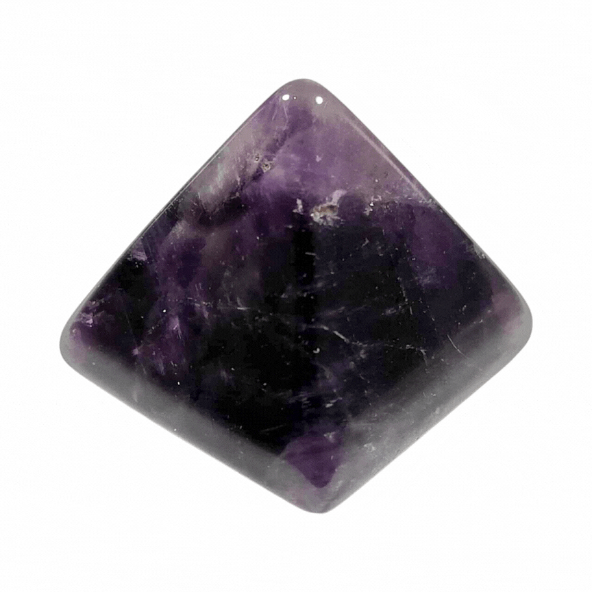 Chevron Amethyst Pyramid # 195