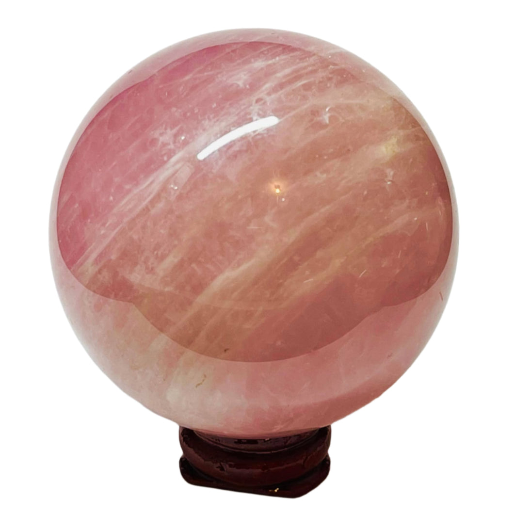 Brazillian Rose Quartz Sphere # 107