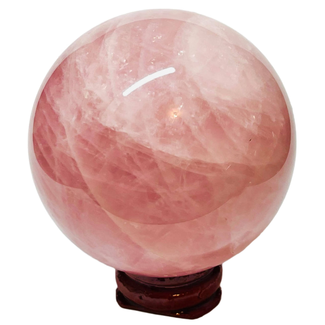 Brazillian Rose Quartz Sphere # 152