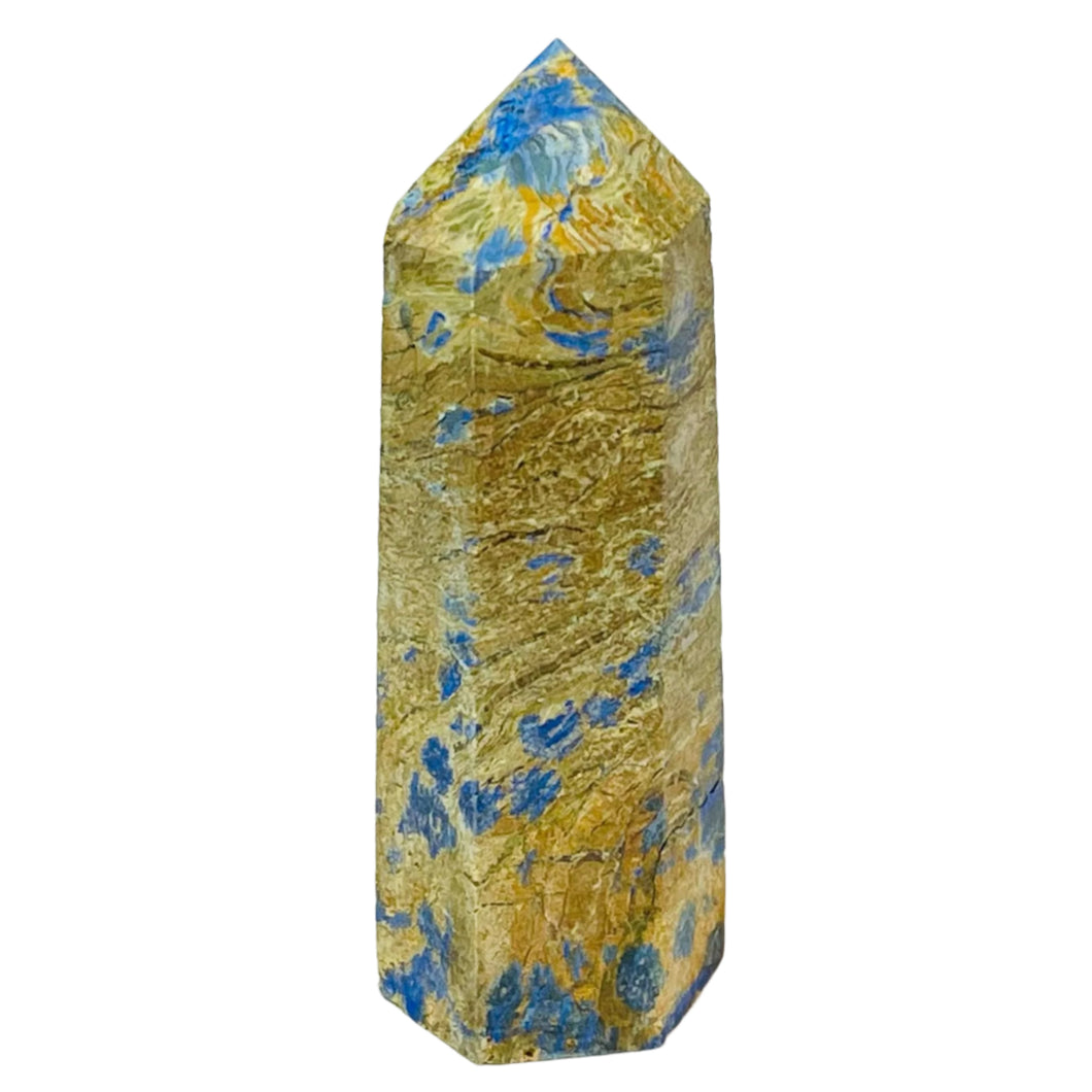 Blue Apatite in Jasper Point # 35