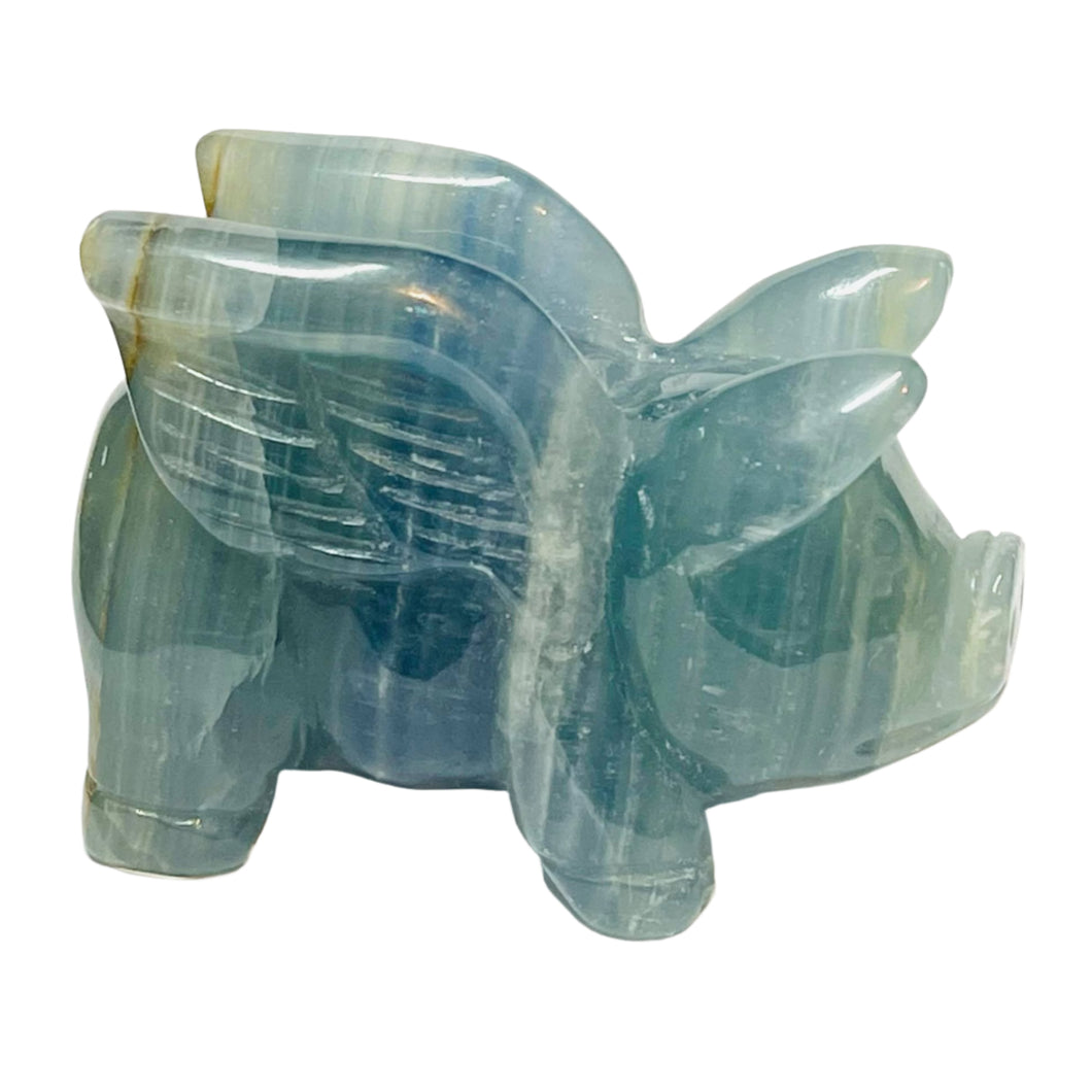 Blue Onyx Flying Pig # 188