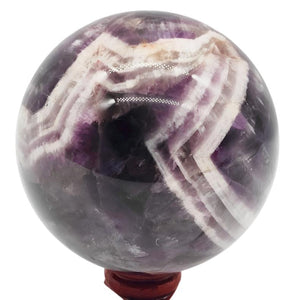 Chevron Amethyst Sphere # 43