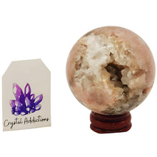 Load image into Gallery viewer, Pink Amethyst Druzy Sphere # 69
