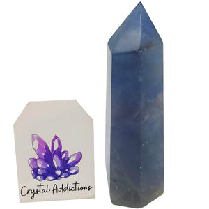 Blue Fluorite Point P.I # 105