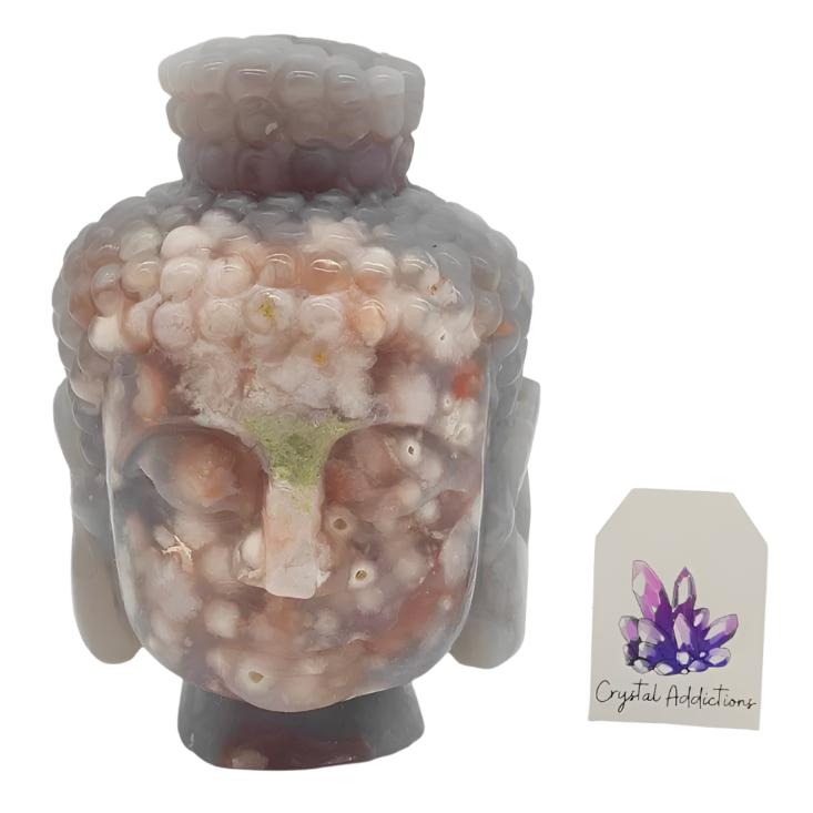 Flower Agate Buddha # 25