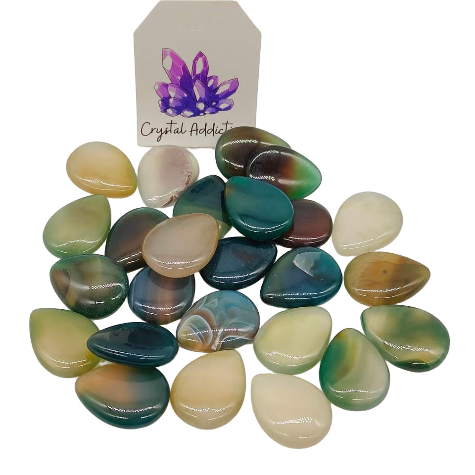 MISH HANNA - SNOOZE - Dyed Agate Teardrops X2