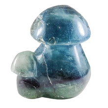 Load image into Gallery viewer, Blue Fluorite Double Mushroom # 142
