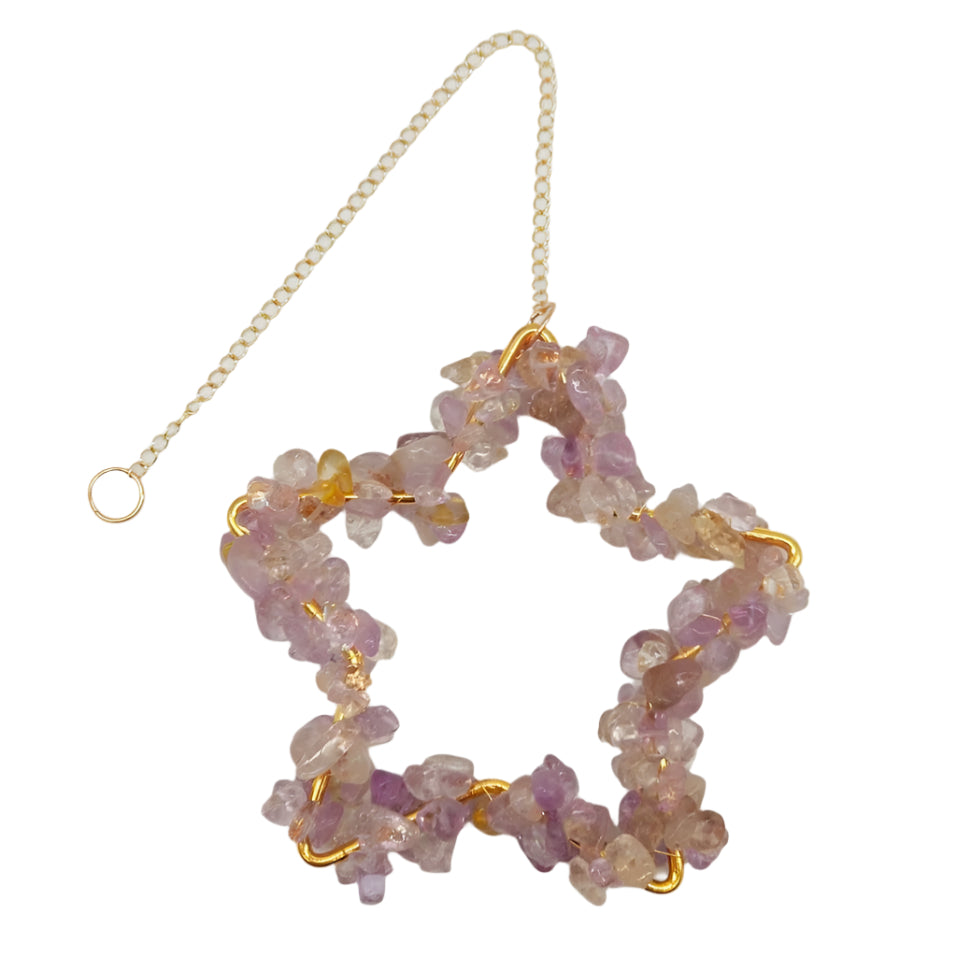 Ametrine Star Chip Hangers