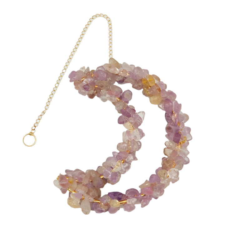 Ametrine Moon Chip Hangers