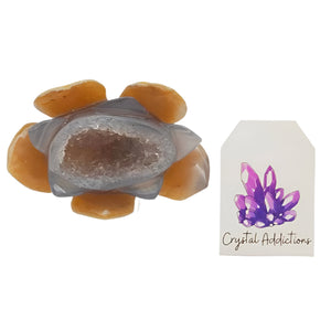 Druzy Agate Lotus Flower # 132