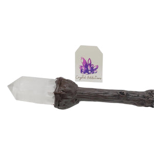 Clear Quartz Crystal Wand # 34