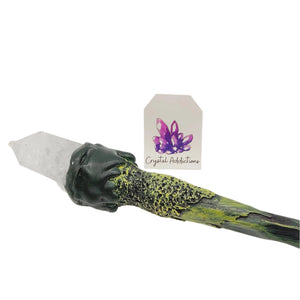 Clear Quartz Crystal Wand # 43