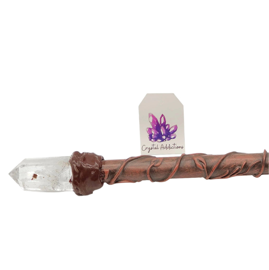 Clear Quartz Crystal Wand # 174