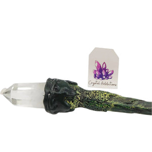 Clear Quartz Crystal Wand # 76