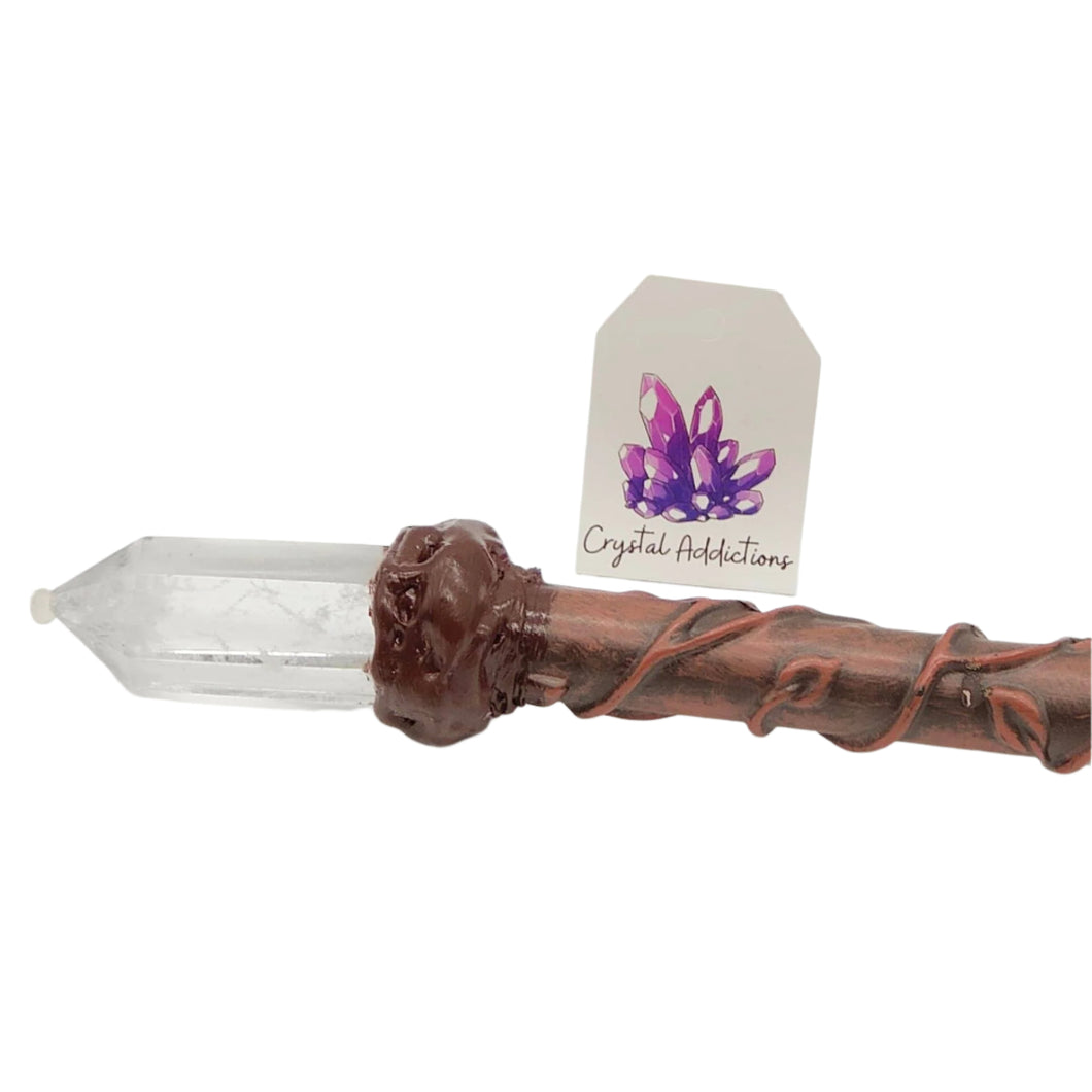 Clear Quartz Crystal Wand # 152