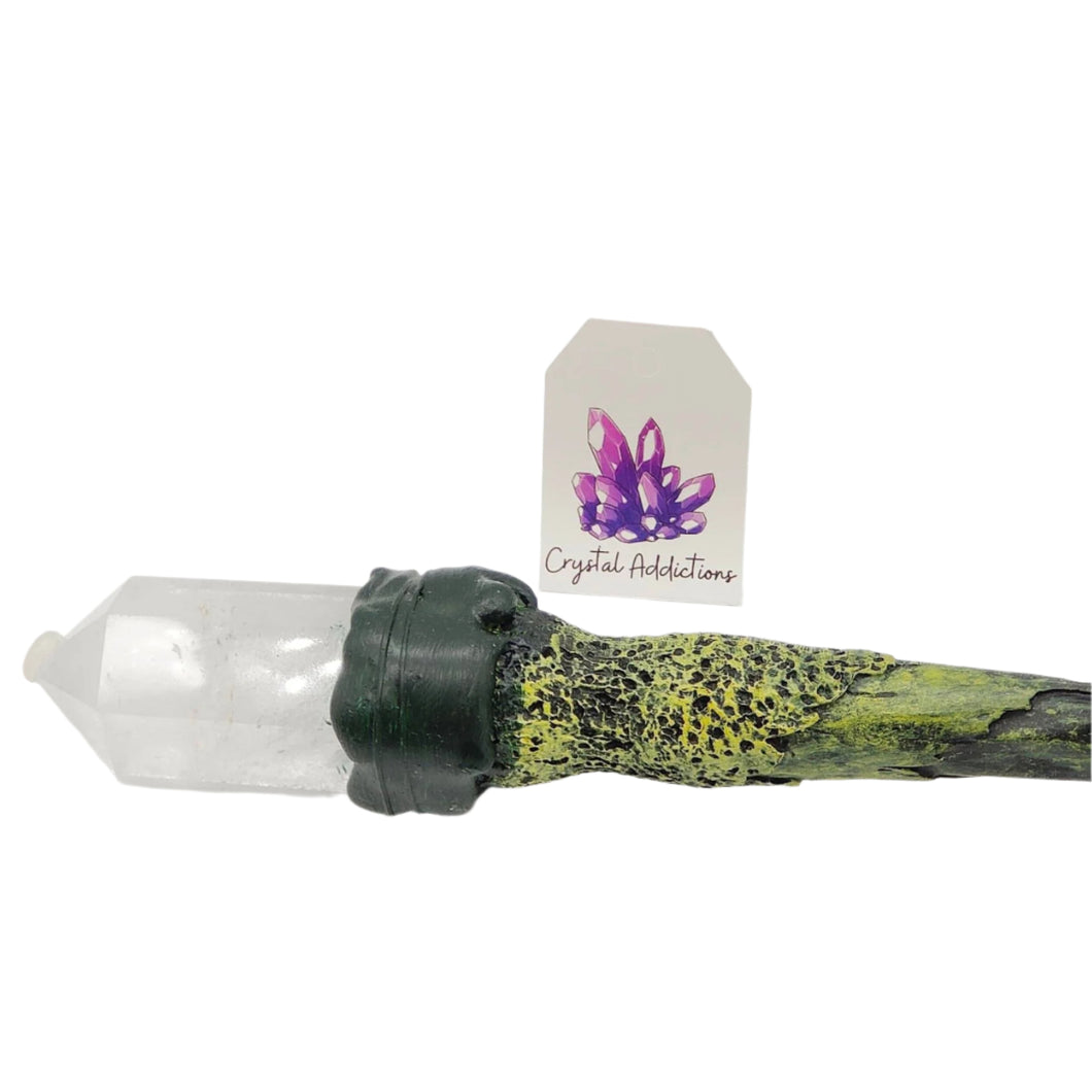 Clear Quartz Crystal Wand # 136