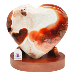 Carnelian Heart + Stand XL # 143