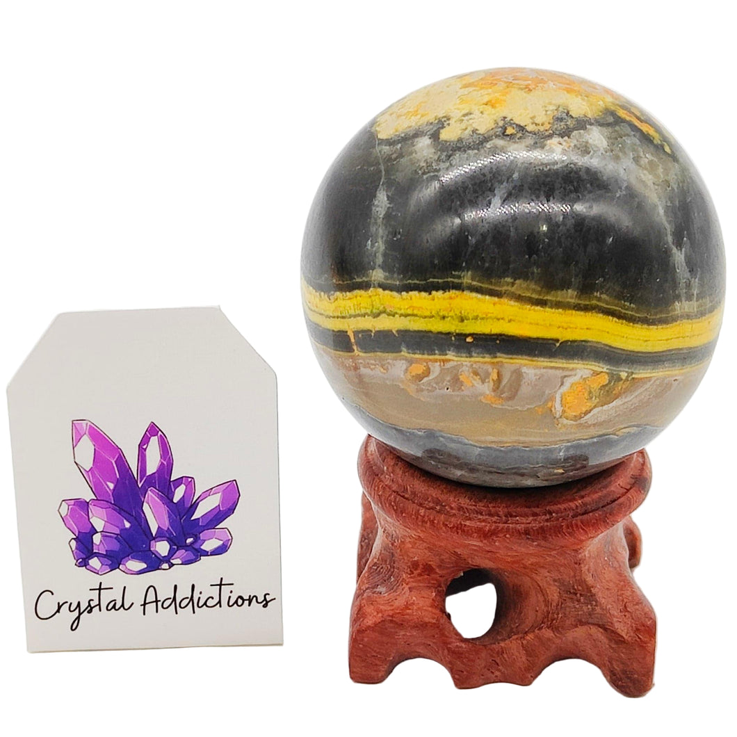 Bumblebee Jasper Sphere # 85