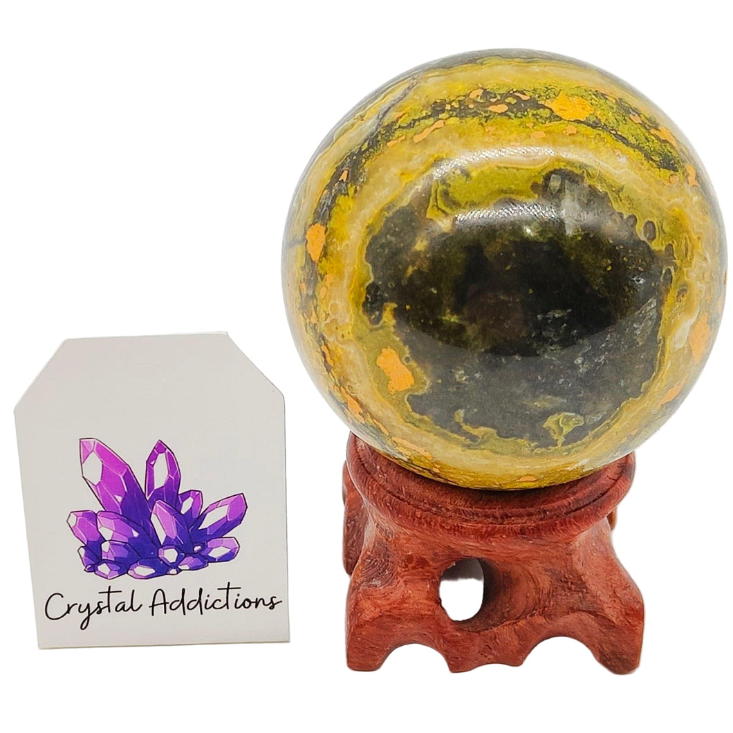 Bumblebee Jasper Sphere # 48