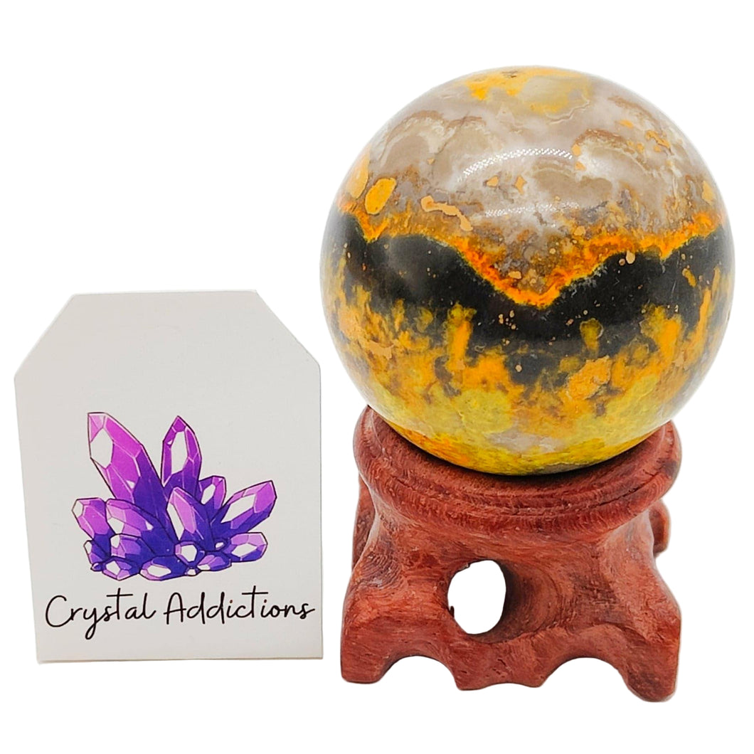 Bumblebee Jasper Sphere # 36