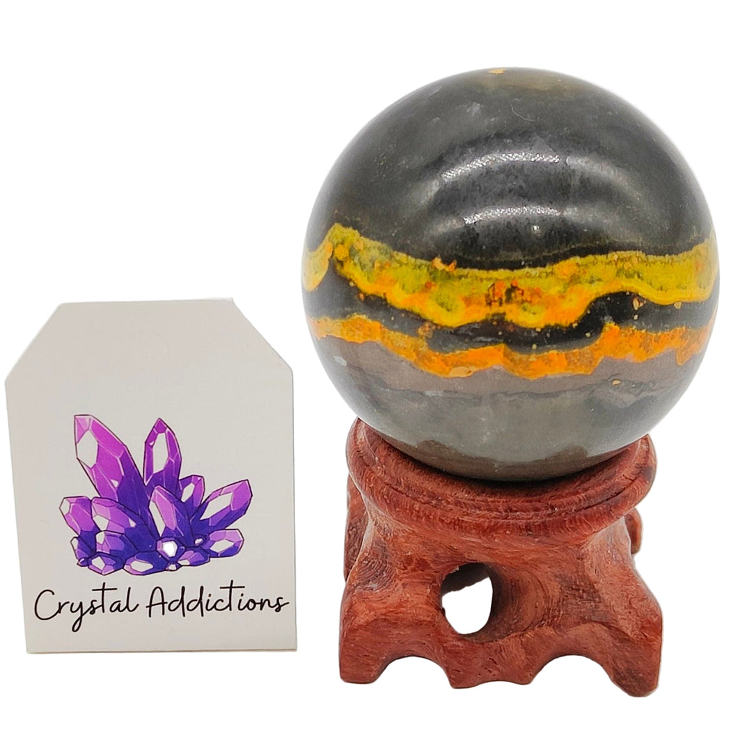 Bumblebee Jasper Sphere # 112
