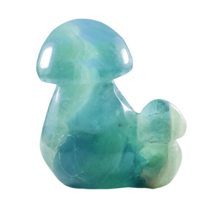 Blue Fluorite Double Mushroom # 159